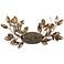 Misthaven 2-Light 18 In Organic Antique Gold Linear Wall Sconce