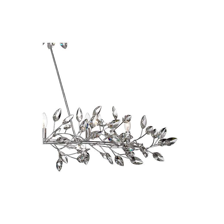 Image 3 Misthaven 50 inchW Silver Leaf Kitchen Island Light Chandelier more views