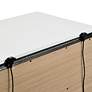 3_Misti 23" Wide White Metallic Gray Wood 2-Drawer Nightstand more views