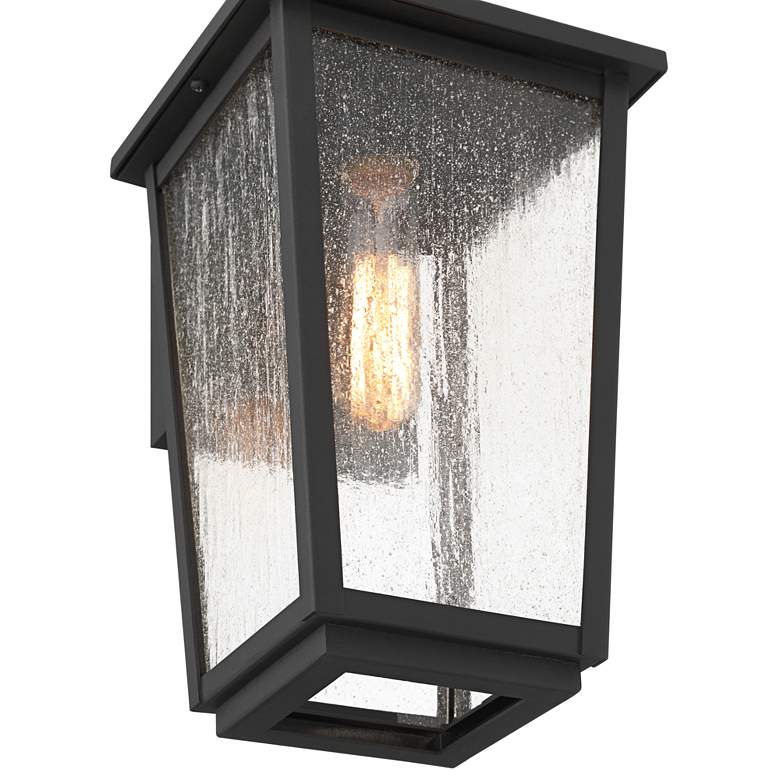 Image 4 Misty 16 1/4" High Sand Black Outdoor Wall Light more views