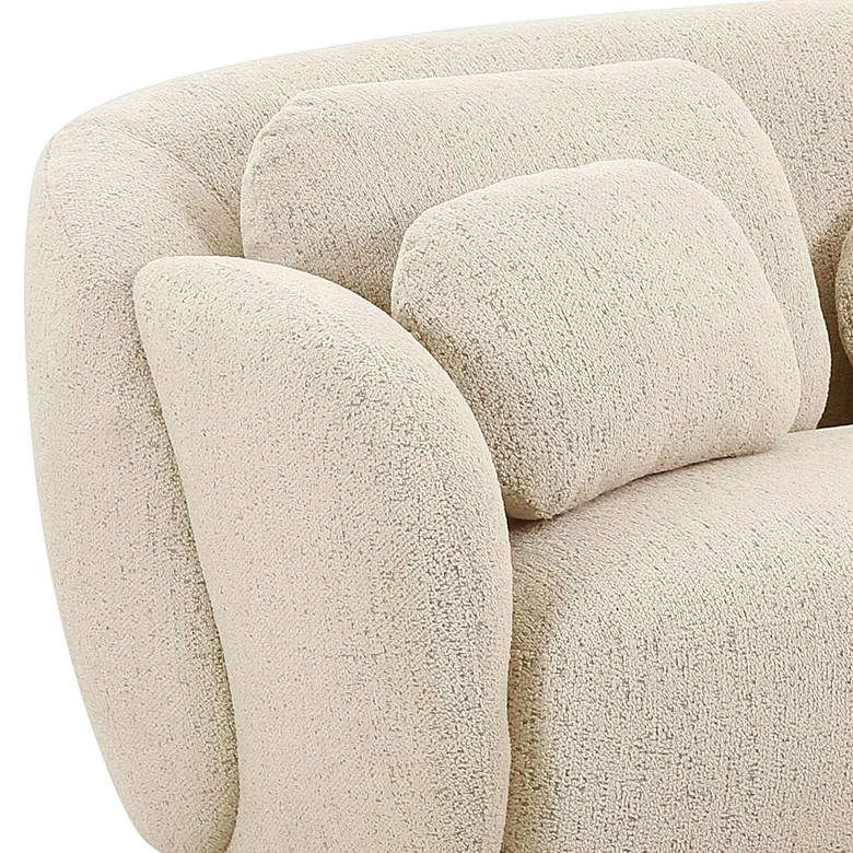 Image 2 Misty 90" Wide Cream Boucle Fabric Sofa more views