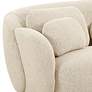 Misty 90" Wide Cream Boucle Fabric Sofa