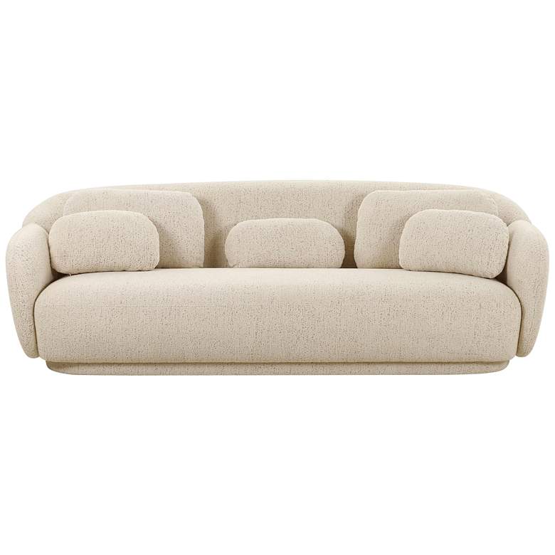 Image 4 Misty 90" Wide Cream Boucle Fabric Sofa more views