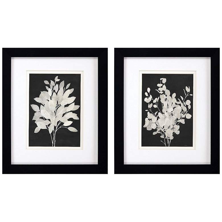 Image 1 Misty Branches 9"W x 11"H Framed Art Set of 2