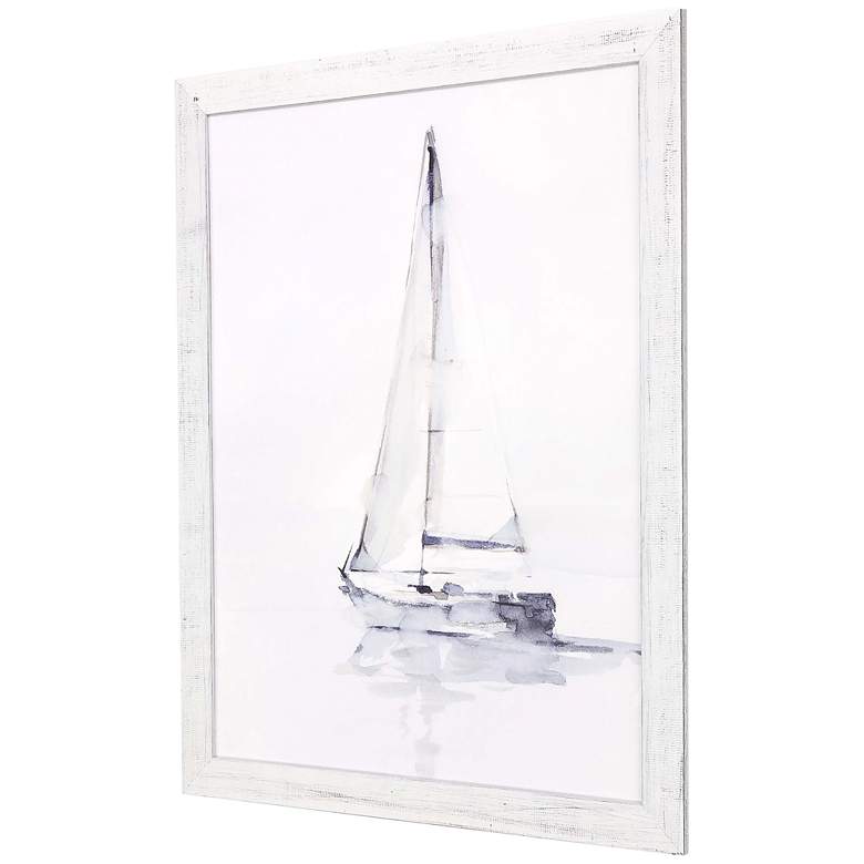 Image 3 Misty Harbor I 45" High Rectangular Giclee Framed Wall Art more views