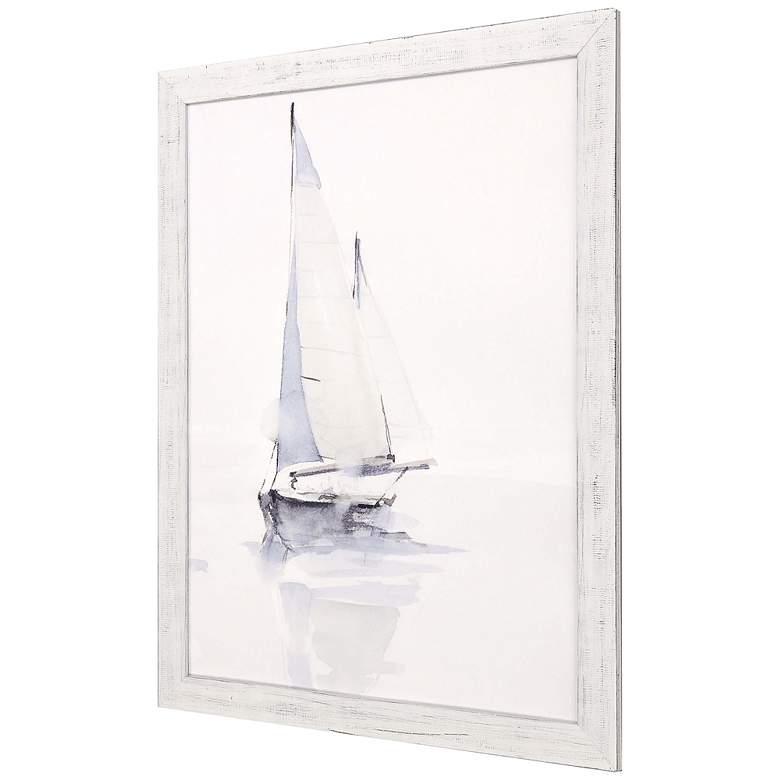 Image 3 Misty Harbor II 45" High Rectangular Giclee Framed Wall Art more views