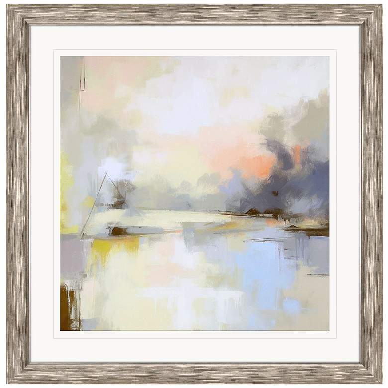 Image 1 Misty Horizon I 42"W x 42"H Framed Art