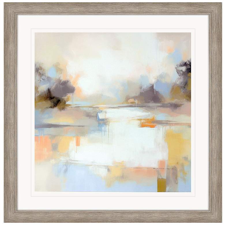 Image 1 Misty Horizon II 42"W x 42"H Framed Art