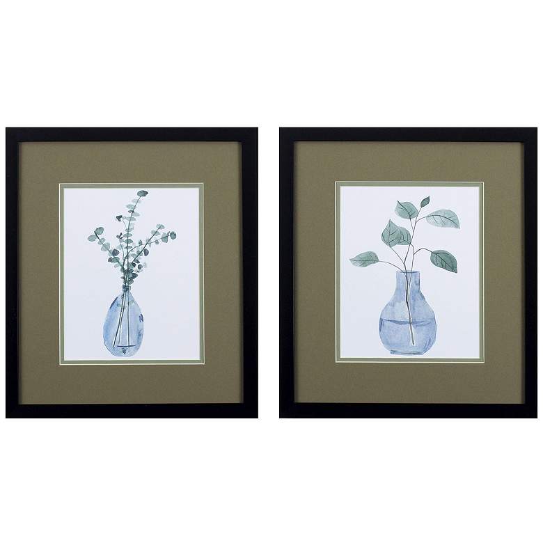 Image 1 Misty II 14"W x 16"H Framed Art Set of 2