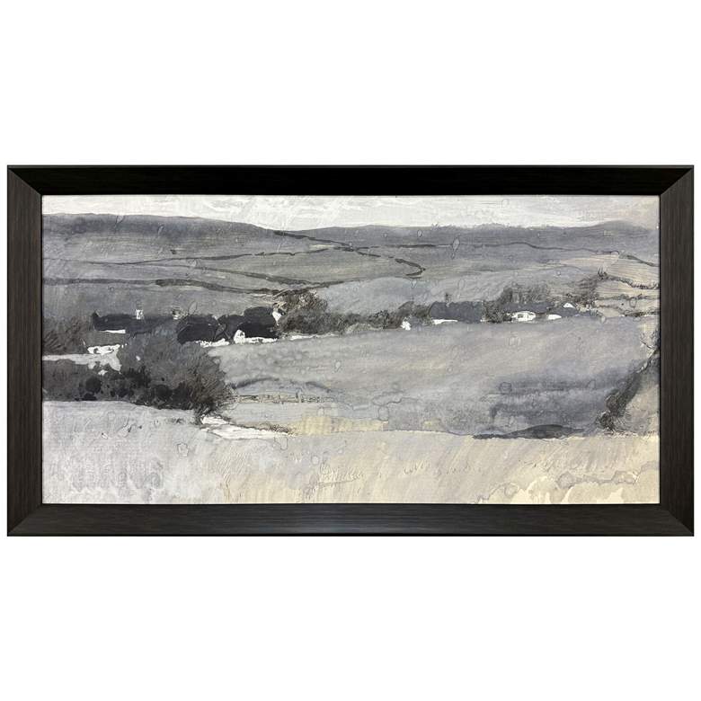 Image 1 Misty Landscape 52"W x 28"H Framed Art