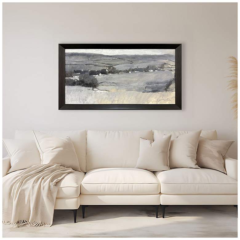 Image 4 Misty Landscape 52"W x 28"H Framed Art more views