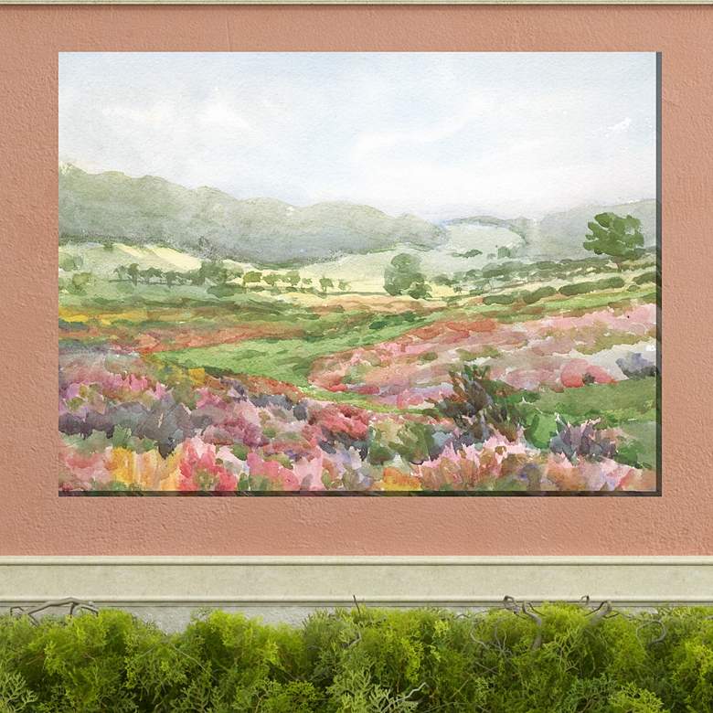 Image 1 Misty Moors 40" Wide Rectangular Outdoor Canvas Wall Art
