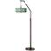 Misty Morning Bronze Downbridge Arc Floor Lamp