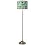 Misty Morning Brushed Nickel Pull Chain Floor Lamp