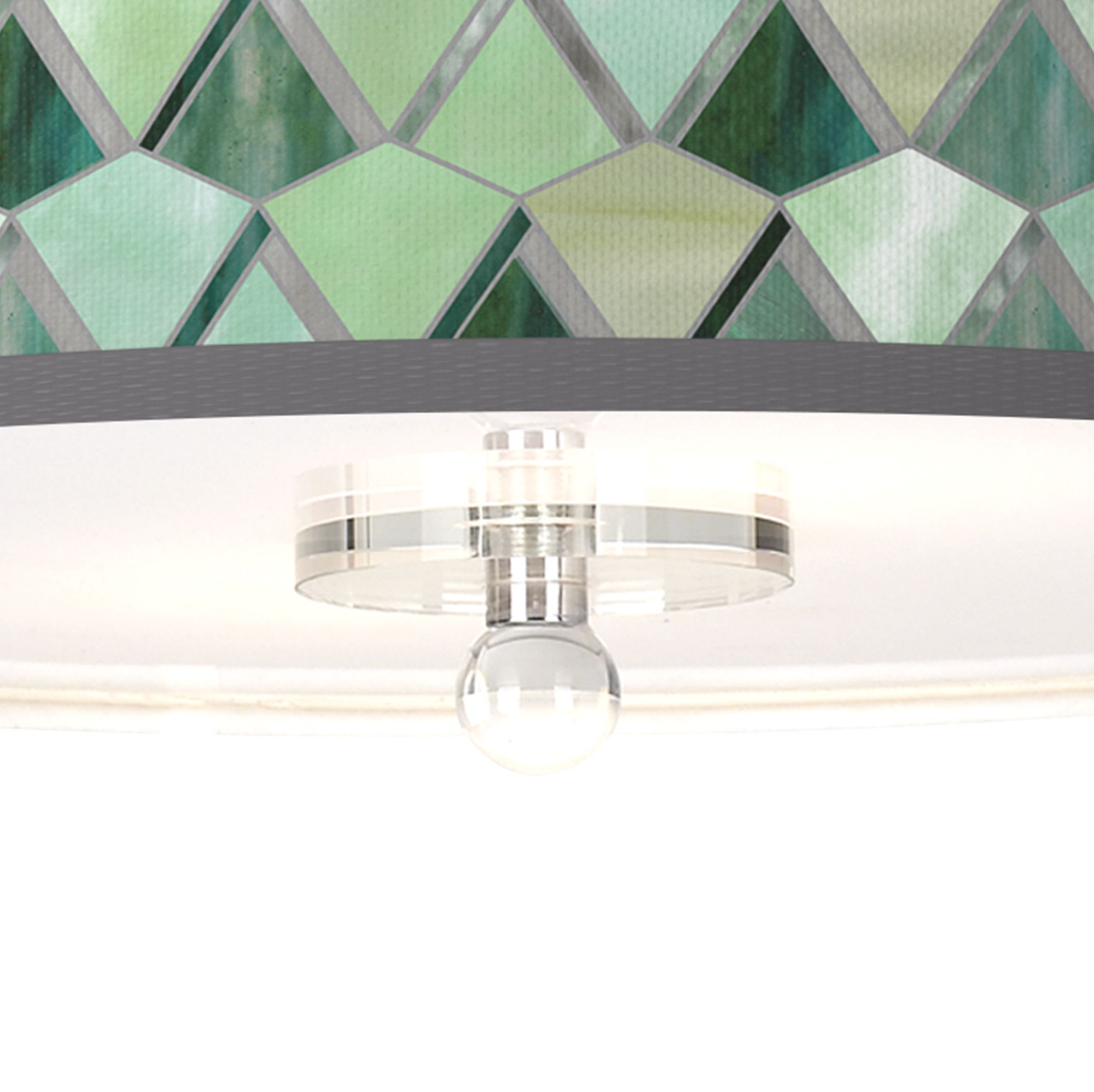 Image 3 Misty Morning Giclee 16" Wide Semi-Flush Ceiling Light more views