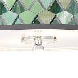 Image3 of Misty Morning Giclee 16" Wide Semi-Flush Ceiling Light more views
