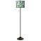 Misty Morning Giclee Glow Bronze Club Floor Lamp