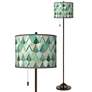 Thumbnail1 of Misty Morning Giclee Glow Bronze Club Floor Lamp