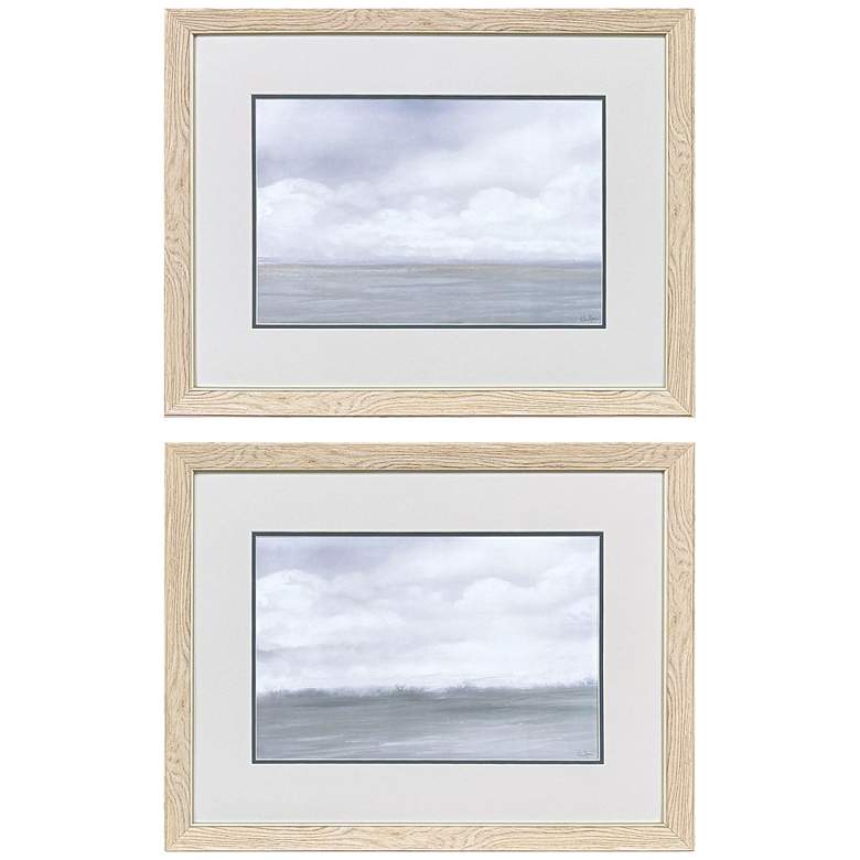 Image 1 Misty Plain 27"W x 21"H Transitional Framed Art Set of 2