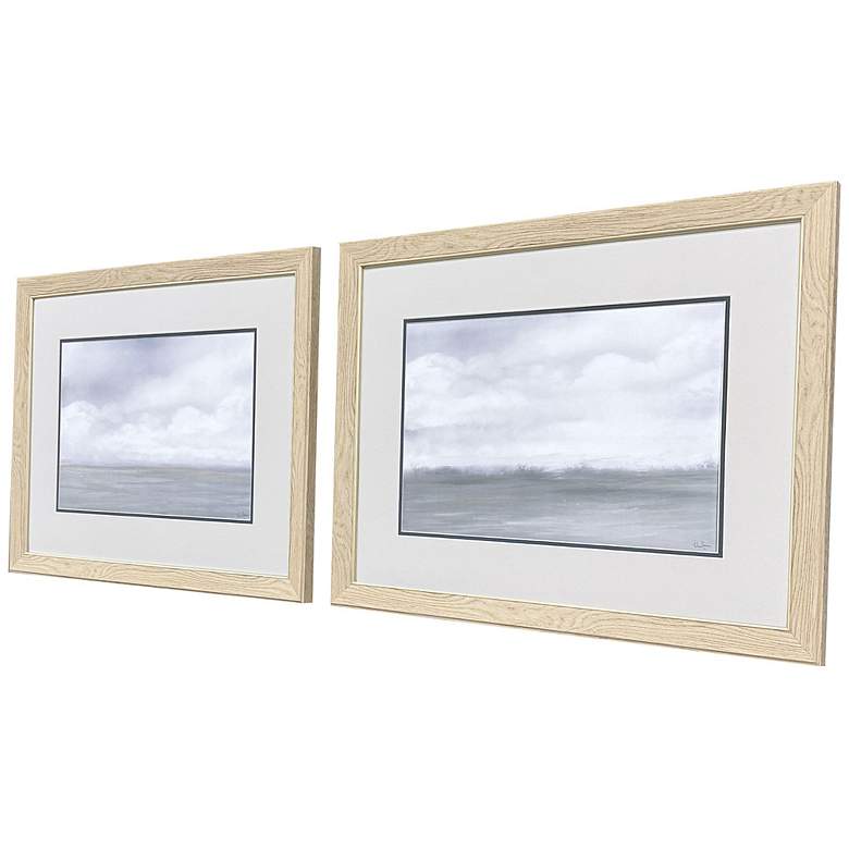 Image 2 Misty Plain 27"W x 21"H Transitional Framed Art Set of 2 more views