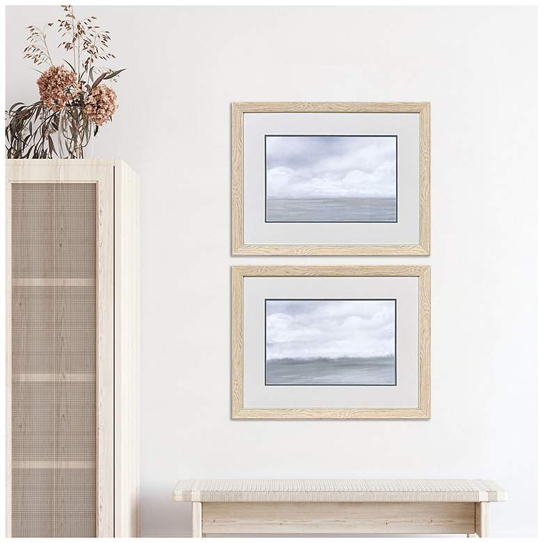 Image 4 Misty Plain 27"W x 21"H Transitional Framed Art Set of 2 more views