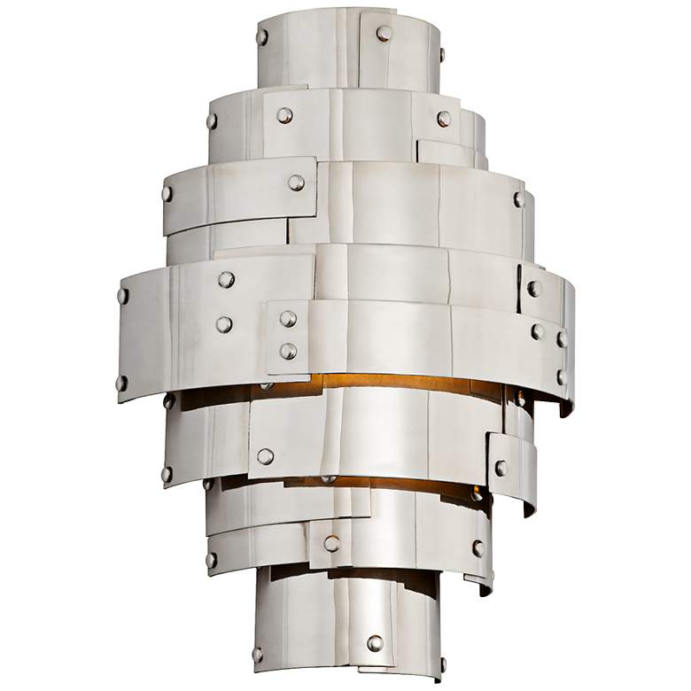 Image 1 Mitchel Field 10"W Recycled Aero Metal LED Wall Sconce