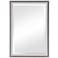 Mitra White Oatmeal 28 1/4" x 40 1/4" Vanity Wall Mirror