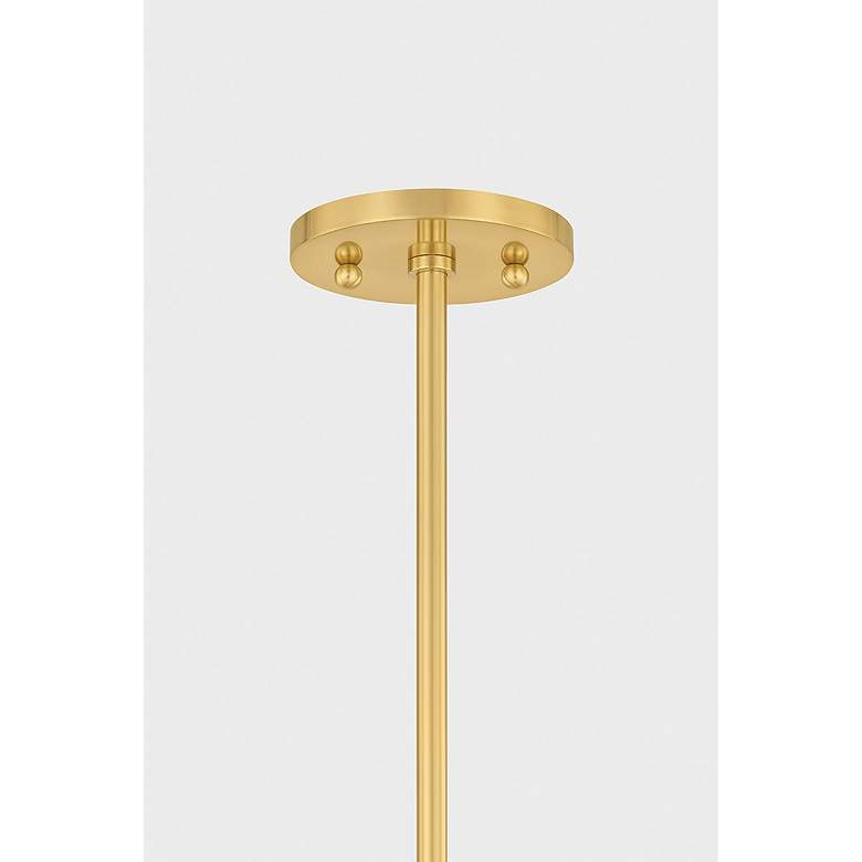 Image 4 Mitzi Abbie Pendant 18" in Aged Brass and Soft Bisque more views
