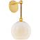 Mitzi Abbie Wall Sconce 7.25" in Aged Brass