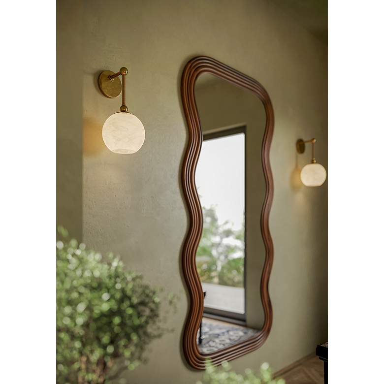 Image 6 Mitzi Abbie Wall Sconce 7.25" in Aged Brass more views