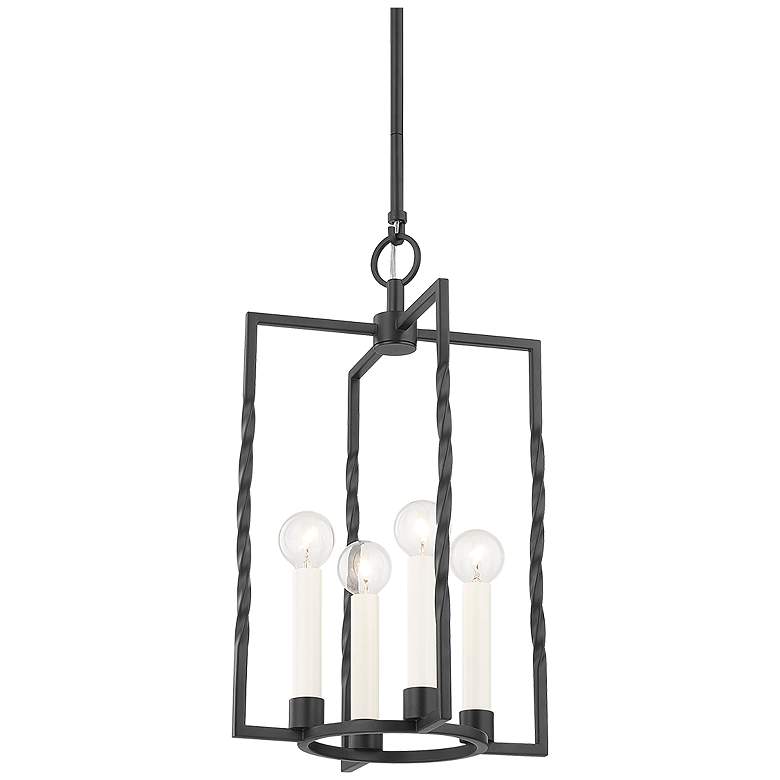 Image 1 Mitzi Adelaide 22" Textured Black 4 Light Lantern