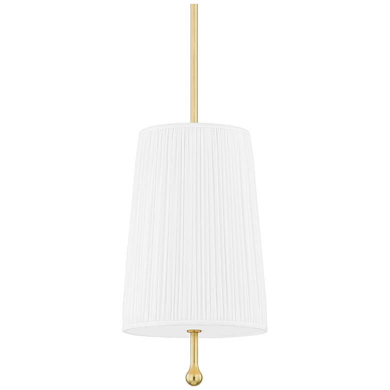 Image 1 Mitzi Adeline 19.5" Aged Brass 1 Light Pendant