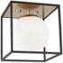 Mitzi Aira 14" Wide Aged Brass Modern Ceiling Light