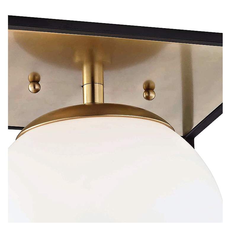 Image 3 Mitzi Aira 14 inch Wide Aged Brass Modern Ceiling Light more views