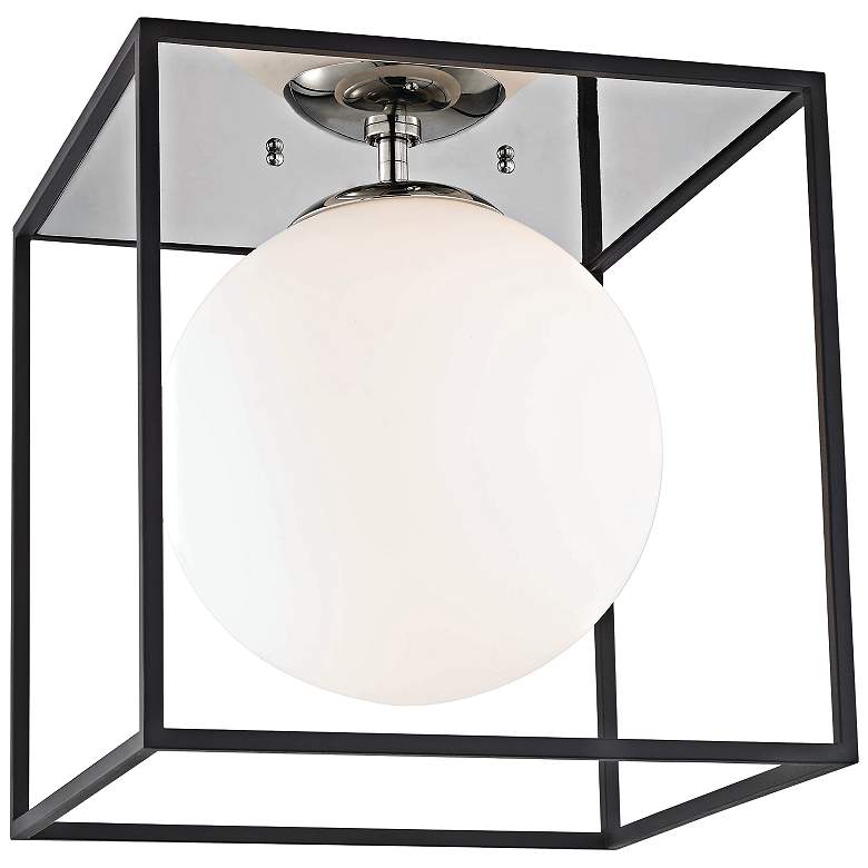 Image 1 Mitzi Aira 14" Wide Polished Nickel Ceiling Light