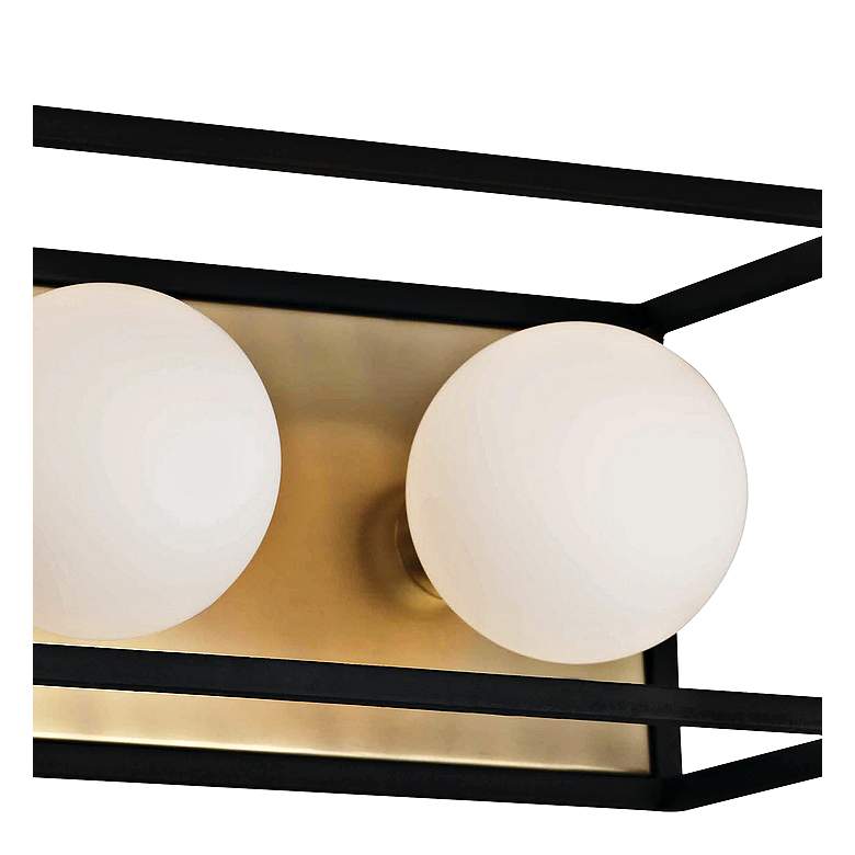 Image 2 Mitzi Aira 15" Wide Aged Brass 3-Light LED Bath Light more views