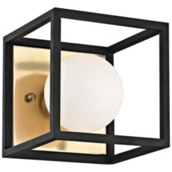 Mitzi Aira 5&quot; High Aged Brass LED Wall Sconce