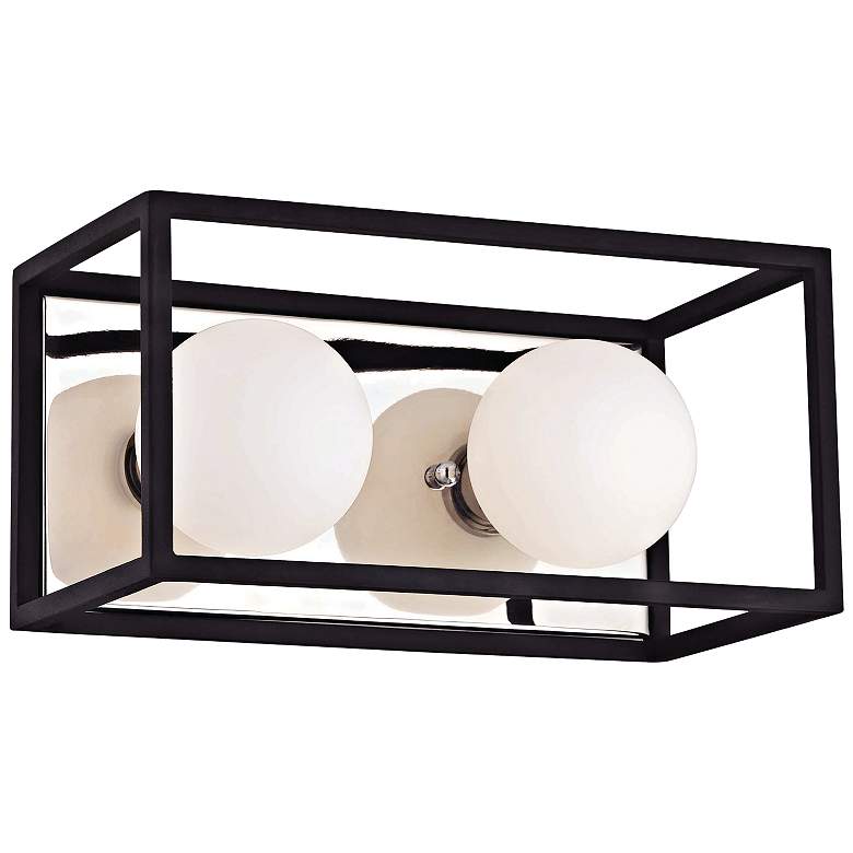 Image 1 Mitzi Aira 5" High Polished Nickel 2-Light LED Wall Sconce