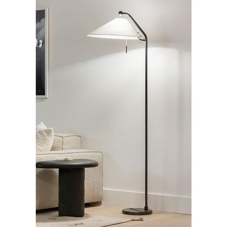 Image 1 Mitzi Aisa Old Bronze Arc Floor Lamp