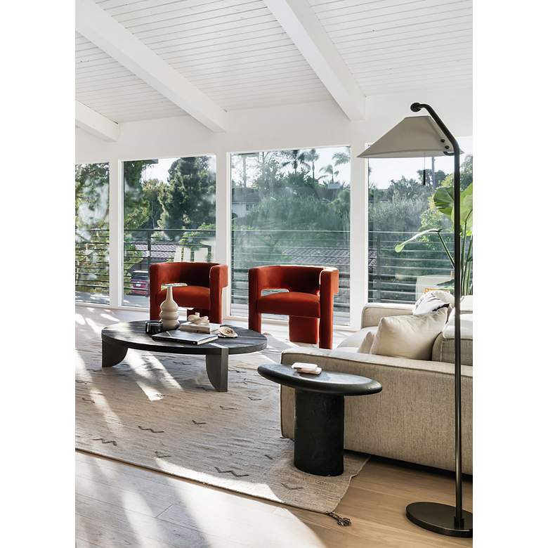 Image 6 Mitzi Aisa Old Bronze Arc Floor Lamp more views