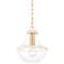 Mitzi Alaina 10 1/2" Wide Aged Brass Mini Pendant