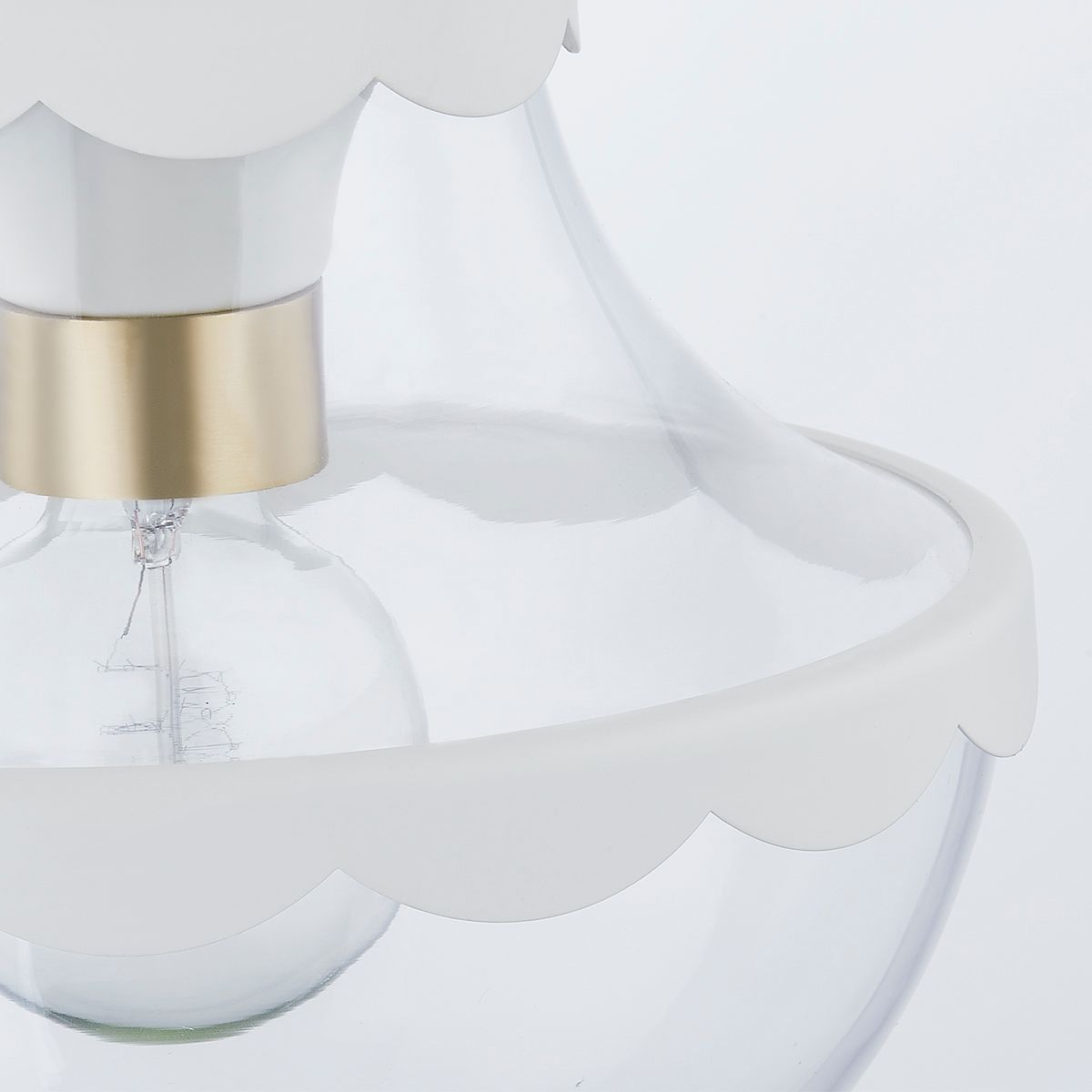 Image 3 Mitzi Alaina 21" Aged Brass 1 Light Semi Flush more views