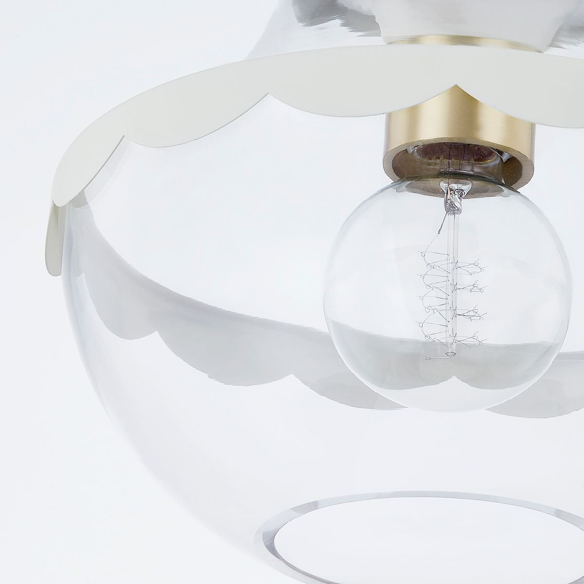 Image 4 Mitzi Alaina 21" Aged Brass 1 Light Semi Flush more views