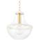 Mitzi Alaina 28.5" Aged Brass 1 Light Pendant