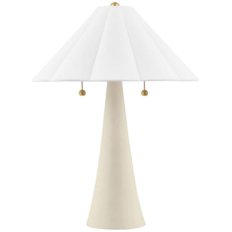 Image 1 Mitzi Alana 23" High Coastal Modern Ivory Ceramic Table Lamp