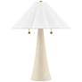 1_Mitzi Alana 23" High Coastal Modern Ivory Ceramic Table Lamp