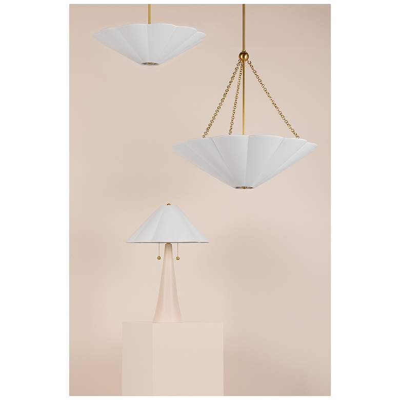 Image 2 Mitzi Alana 23" High Coastal Modern Ivory Ceramic Table Lamp more views
