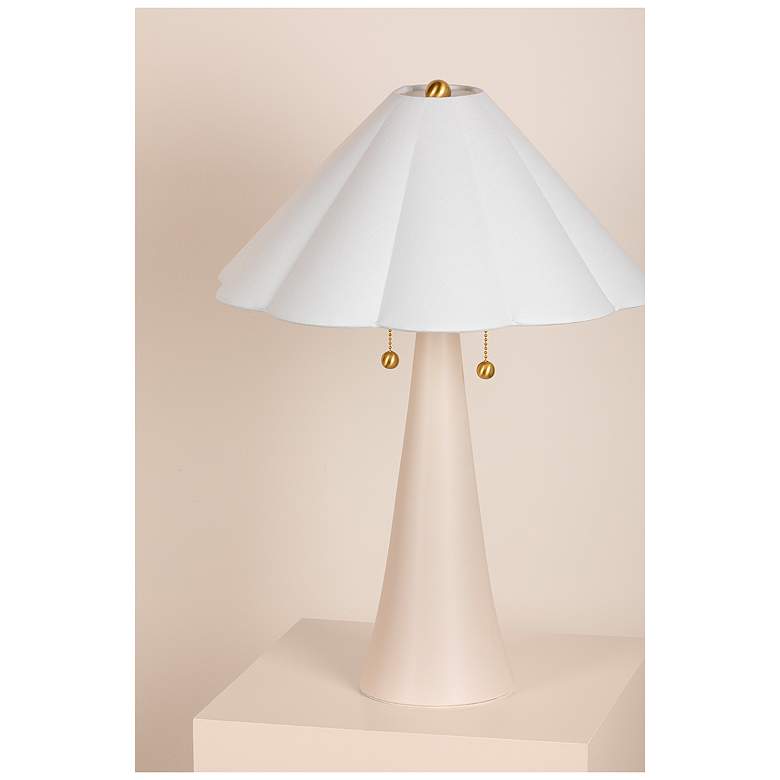 Image 3 Mitzi Alana 23" High Coastal Modern Ivory Ceramic Table Lamp more views