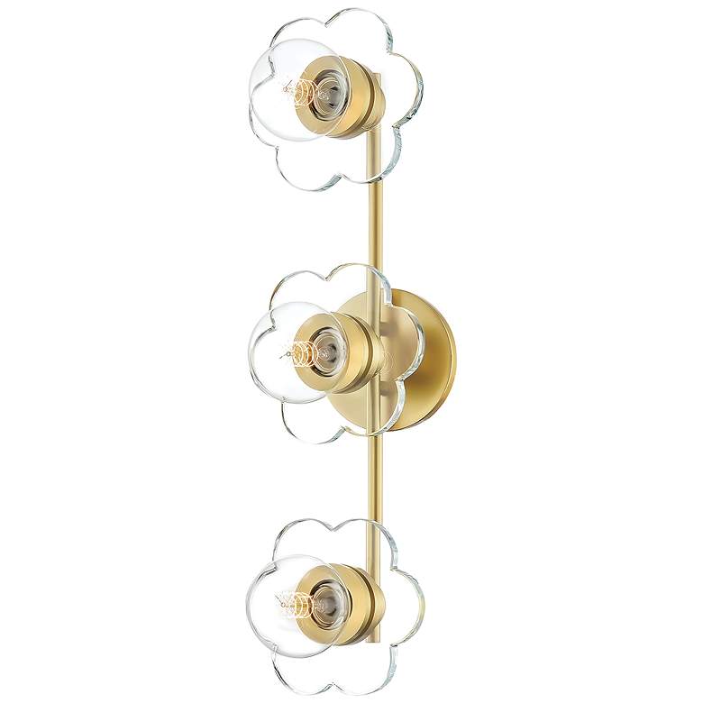 Image 2 Mitzi Alexa 22" Wide Aged Brass 3-Light Bath Light more views