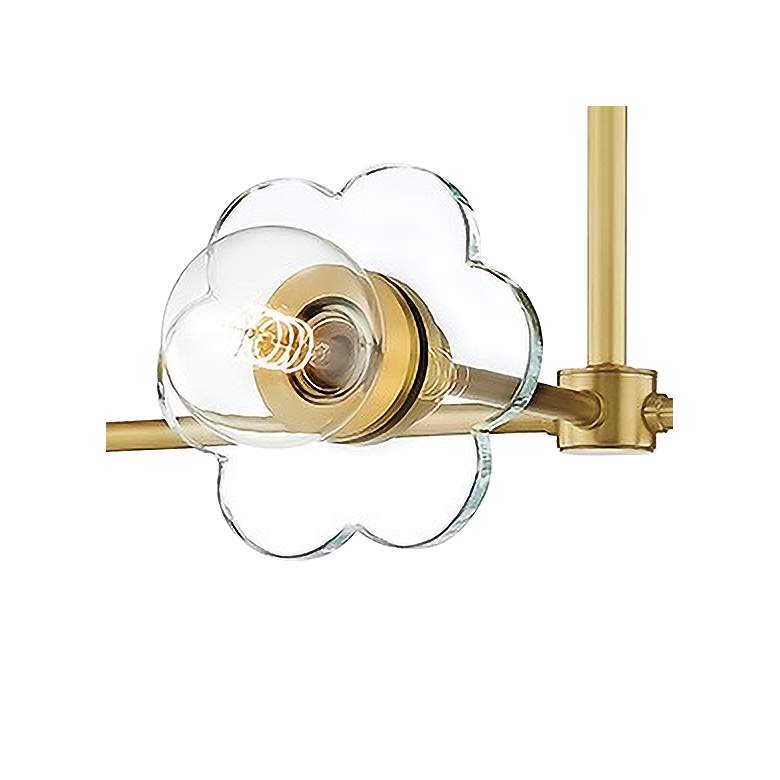 Image 3 Mitzi Alexa 36 3/4"W Aged Brass 5-Light Chandelier more views